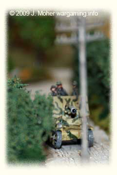 A Marder ambles down one of the Bocage-Hedge lined lanes. A Marder ambles down one of the Bocage-Hedge lined lanes.