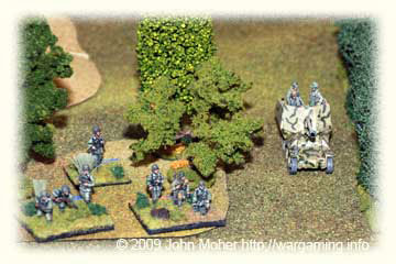 German Infantry, esorted by a Marder I, prepare to move off in the second stage of the attack. German Infantry, esorted by a Marder I, prepare to move off in the second stage of the attack.