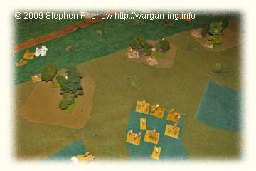 "Moving round the flank". "Moving round the flank".